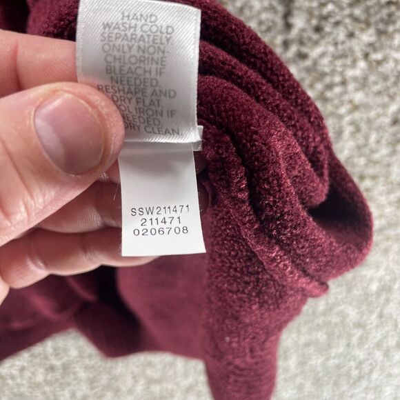 J Jill Sweater Womens Medium Red V Neck Pullover Wearever Collection Ladies Prep - Picture 10 of 12